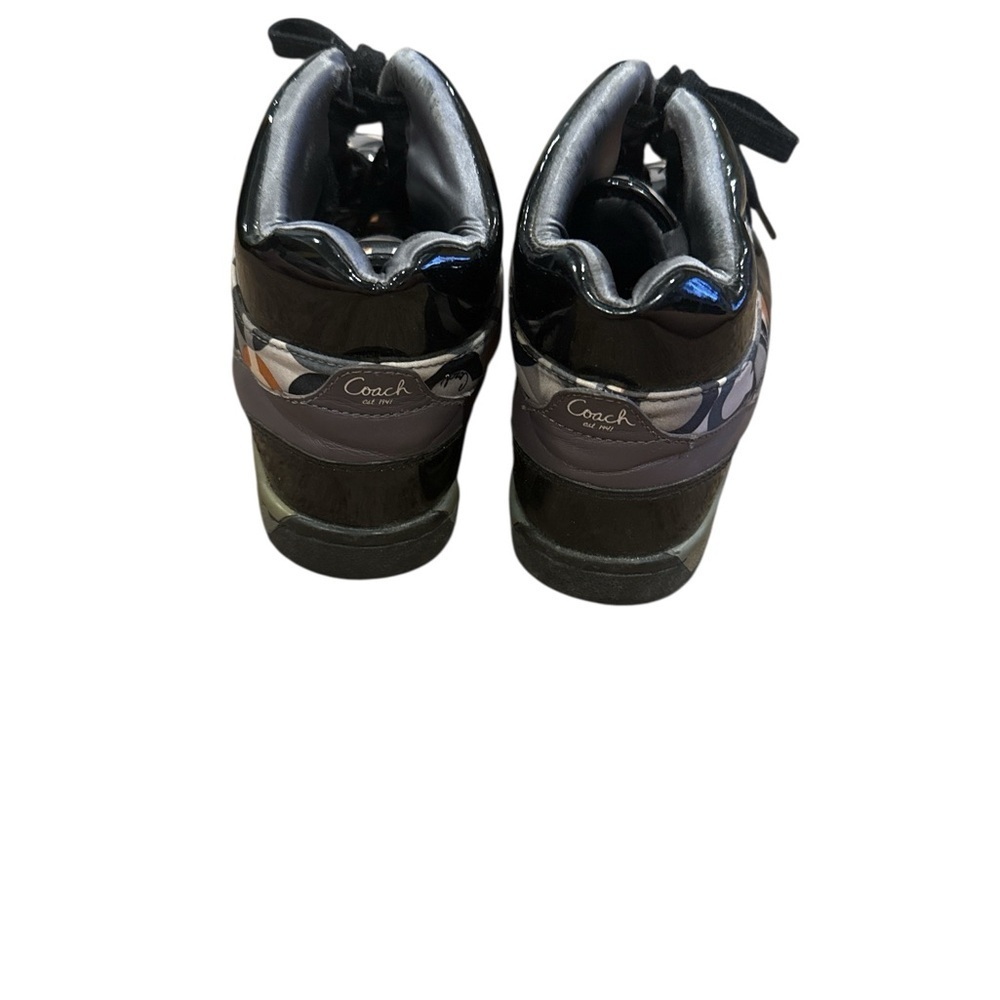 Coach High-Top Sneakers - Black and Orange - Picture 3 of 5
